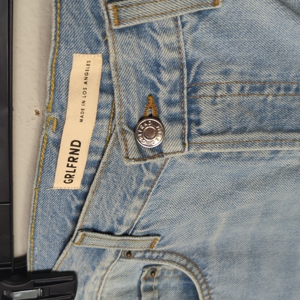 GRLFRND Wide Leg Jean Women's 30 Light Wash Denim Jeans Pants Sparkle 8 - Picture 7 of 15